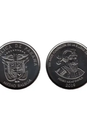 Tani Panama 2019 ½ Balboa 'Foundation of Panama'Unc