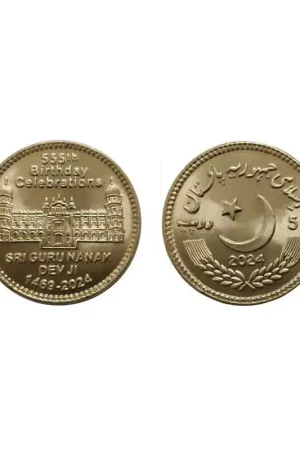 Promocja Pakistan 2024 55 Roepie '555th Birth Anniversary of Guru Nanak Dev Ji' Unc