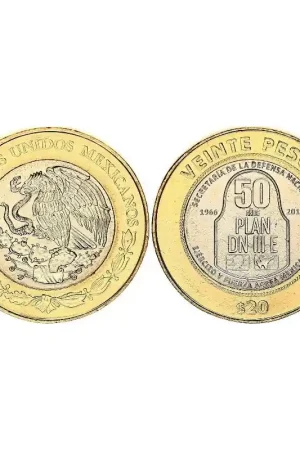 Ostatnia szansa Mexico 2016 20 Pesos 50 jaar ministerie van defensie Unc