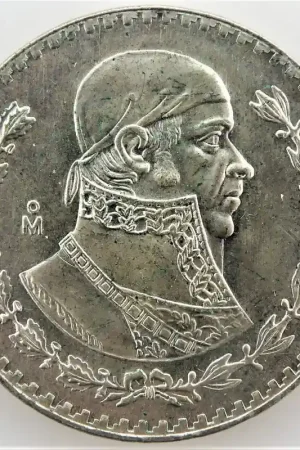 Wysoka jakość Mexico 1966 1 Peso Unc