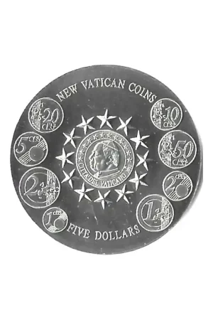 Ekspresowa dostawa Liberia 2002 5 Dollars 'New Vatican Coins'