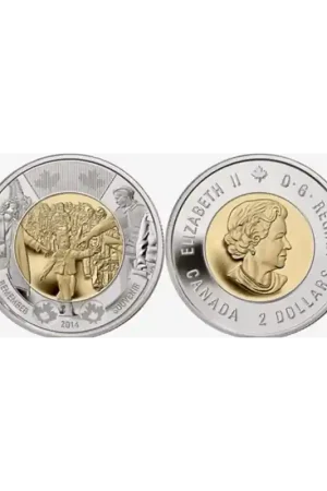 Zamów teraz Km+??? Canada 2 Dollar 2014 Unc Remember