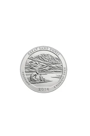 KM ??? U.S.A ¼ Dollar Great Sand Dunes 2014 P UNC Wyprzedaż