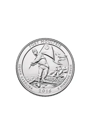 KM ??? U.S.A ¼ Dollar Fort Moultrie 2016 S UNC Premium