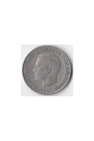 Km 90 Griekenland 2 Drachme 1967 Autentyczny