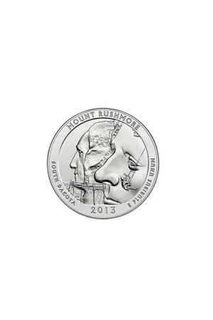 Bezpieczna płatność KM 546 U.S.A ¼ Dollar Mount Rushmore 2013 D UNC