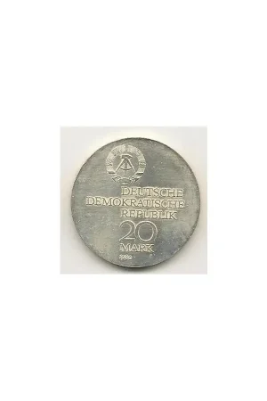 Km 78 Duitse Dem. Rebubiek 20 Mark 1980 Unc Zamów teraz