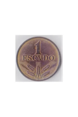 Wysoka jakość Km 597 Portugal 1escudo 1973