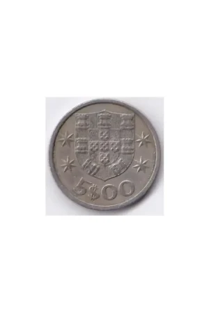 Km 591 Portugal 5 Escudo 1967 unc Rabat