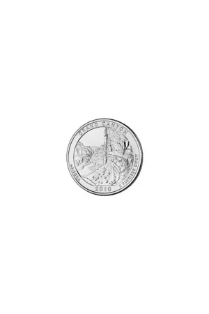 Oryginalny KM 472 U.S.A ¼ Dollar Grand Canyon 2010 D UNC