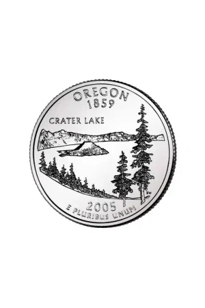 Najlepsza cena KM 372 U.S.A ¼ Dollar Oregon 2005 P UNC