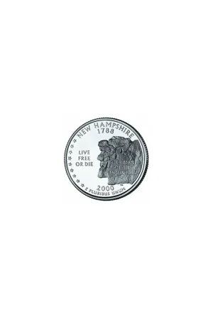 KM 308 U.S.A ¼ Dollar New Hampshire 2000 P UNC Bezpieczna płatność