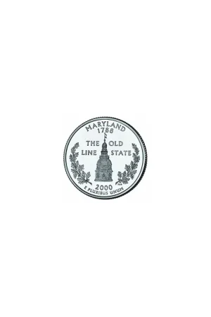 Popularny KM 306 U.S.A ¼ Dollar Maryland 2000 P UNC
