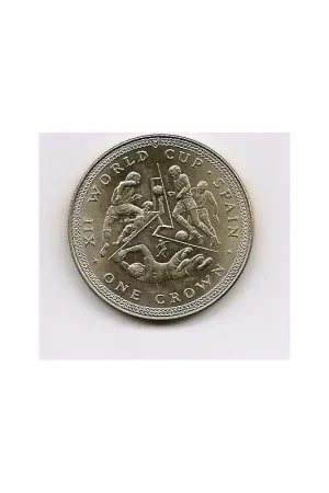 Km93 Isle of man 1 Crown 1982 UNC Najlepsza cena