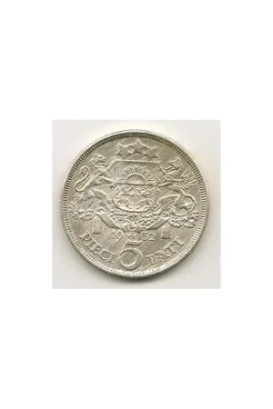 Km9 Letland 5 Lati 1932 Pr- Wysoka jakość