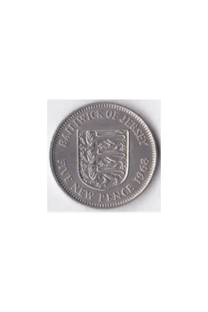 Jersey 5 New Pence 1968 Darmowa dostawa