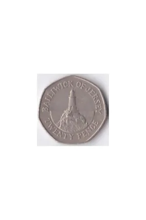 Autentyczny Jersey 20 Pence 1998