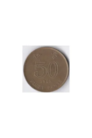 Oferta limitowana Hong Kong 50 Cents 1998 Fr