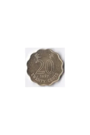 Zwrot pieniędzy Hong Kong 20 Cents 1997 Pr