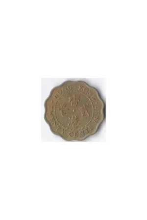 Autentyczny Hong Kong 20 Cents 1980 Fr