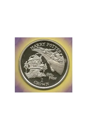 Ekspresowa dostawa Km 1148 Isle of Man 1 Crown 2002 Unc Harry Potter in blister