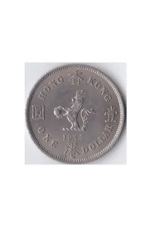 Hong Kong 1 Dollar 1973 Zf Autentyczny