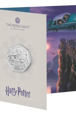 Niska cena Groot Brittannië 2025 50 Pence 'Harry Potter - The flying car' Bu