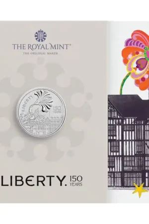 Oryginalny Groot Brittannië 2025 5 Pounds'150 years of Liberty' Bu