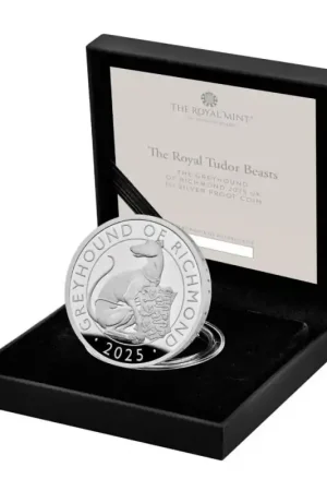 Groot Brittannië 2025 2 pounds 'The Royal Tudor Beasts - The Greyhound of Richmond' Zilver Proof Promocja