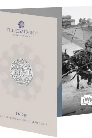 Szybka dostawa Groot Brittannië 2024 50 Pence '80th Anniversary of D-Day' Bu