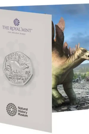 Najlepsza cena Groot Brittannië 2024 50 Pence'Stegosaurus' Bu
