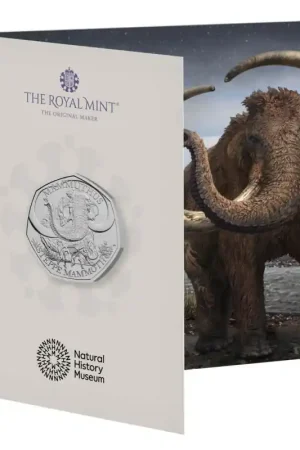 Groot Brittannië 2024 50 Pence'Ice Age Giants- Steppe Mammoth' Bu Bezpieczna płatność