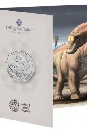 Groot Brittannië 2024 50 Pence'Diplodocus' Bu Popularny