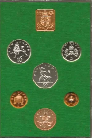 Groot Brittannië 1975 Proofset Autentyczny