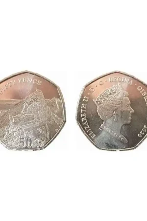 Tani Gibraltar 2020 50 Pence '5th Portret' Unc