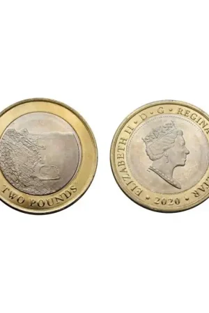 Gibraltar 2020 2 Pound 'Sandy Bay' Unc Najlepsza cena