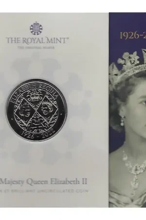 Premium Groot Brittannië 2022 5 Pounds ' 'Queen Elisabeth 1926-2022' Bu De 1e 5 Pounds met King Charles.
