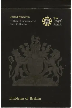 Oferta limitowana Groot Brittannië 2008 dubbele Bu set 'Emblems of Britain and Royal Shield of Arms'