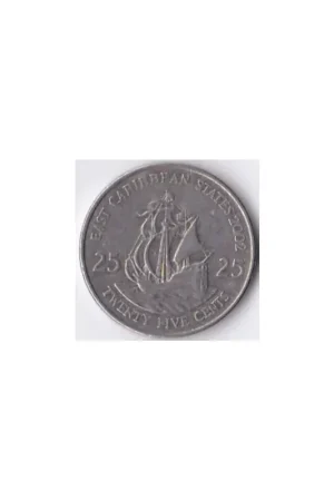 Oferta East Caribbean States 25 Cents 2002 Fr