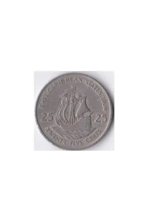 Bezpieczna płatność East Caribbean States 25 Cents 1986 Fr