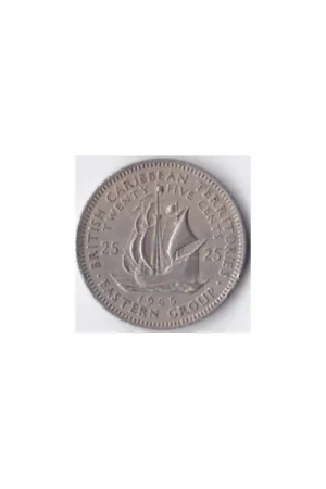 Najlepsza cena East Caribbean States 25 Cents 1965 Zf