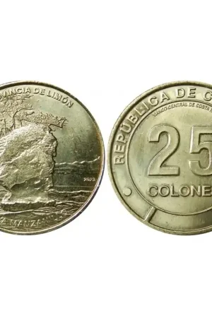 Costa Rica 2023 25 Colones 'provincie Limón' Unc Promocja