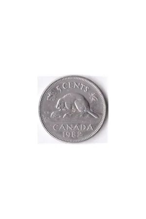 Canada 5 Cents 1982 Zf Oryginalny