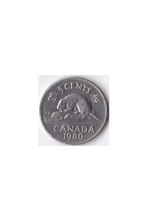 Canada 5 Cents 1980 Zf Darmowa dostawa