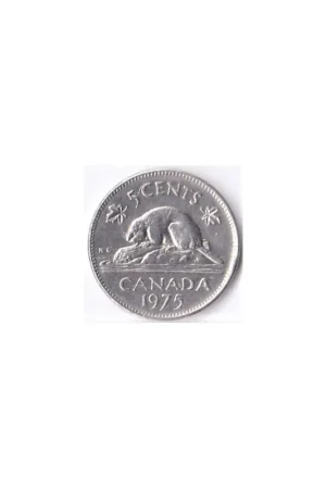 Nowość Canada 5 Cents 1975 Zf
