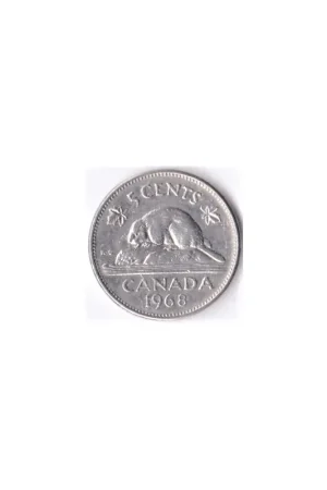 Canada 5 Cents 1968 Zf Wyprzedaż
