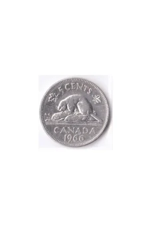 Canada 5 Cents 1966 Zf Oferta