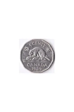 Canada 5 Cents 1959 Fr Oferta