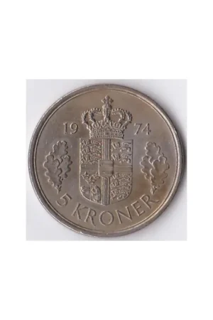 Denemarken 5 Kroner 1974 Tani