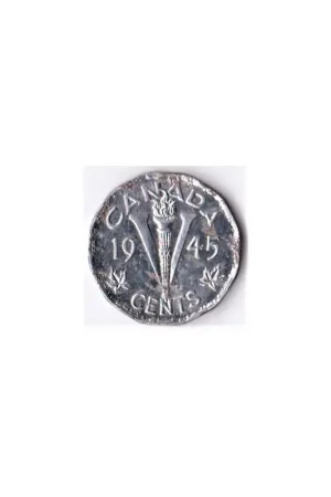 Canada 5 Cent 1945 Fr Popularny